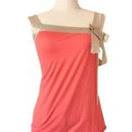 Stella McCartney Knit Sleeveless blouse with Coral gold bow S Photo 0