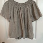 A New Day Women's Stripped Smocked Gray Top -  size M Photo 1