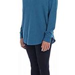 Chaser NWT Blue Hooded thermal/waffle knit pullover. Size L. Revolve brand Photo 2