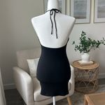 White Fox Boutique  Keyhole Black Bodycon Mini Dress Size Medium Photo 5