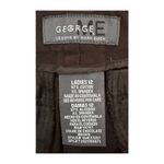 George Ladies Cuffed Brown Shorts – Size 12 | Classic Chino Fit | Chocolate Photo 3
