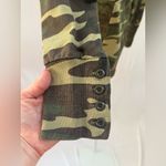 Lucky Brand Jacket Womens XS Green Camo Hooded Long Sleeve Open Tie Cardigan Photo 6