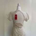 Beginning Boutique  Abigail Mini Dress White Floral Ditsy Cottagecore Size 6 NWT Photo 7
