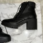 Nasty Gal Black Combat Boots size 6 new with small scratch Photo 3