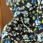 J.Jill Woman’s Classic Floral Long Sleeve Lightweight Blouse Size Small Black Photo 2