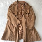 Tan Beige Tie Trenchcoat Size M Photo 0