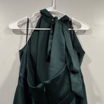 After Six Halter Neck Charmeuse & Crepe Gown Evergreen 18 Style 6834S Photo 6