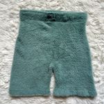 Gymshark x Whitney Simmons Bike Shorts Whitney Eyelash Knit Shorts Fuzzy Green S Photo 5