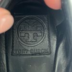 Tory Burch Kaitlin quilted black ballet flats gold round toe 7.5 Photo 7