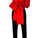 NBD Red One Shoulder Top XS Cocktail Puff One Shoulder Taffeta Monterey $188 NEW Photo 6