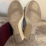American Eagle Gingham Print Platform Wedges Shoes Women’s Size 7 Black White Photo 12