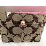 Coach  Legacy Limited Edition Signature C Shoulder Bag Jacquard Orchid Lurex EUC Photo 3