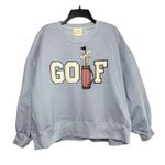 Judith March  "Golf Gal" Pullover Sweatshirt Womens Size Large Oversize MSRP $150 Photo 1