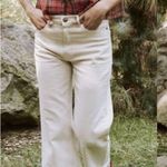 The Great Rider Wide Leg Jeans Stone Cream White Womens Size 28 Photo 3