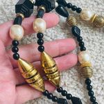 Vintage 70s Robert Rose designed gold plated with resin beads necklaces signed Photo 2