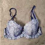 Victoria's Secret  32C Dream Angels Lined Demi Bra Floral Photo 0