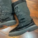 Khombu  Womens Boots 10 Black Outdoor Shearling Water Resistant Knee High Eskimo Photo 2