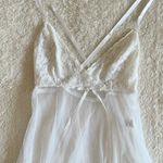 Petra Fashions Rare vntg white sweet sheer chiffons babydoll mini dress  medium​ Photo 1