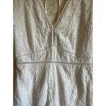 Abercrombie & Fitch Abercrombie And Fitch V-Neck Short Sleeve White Eyelet Romper XL Photo 4