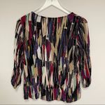 Ella Moss  Stained Glass 3/4 Sleeve Top Graphic Art Print Size Medium Photo 7