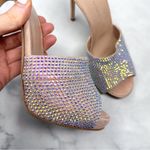 Giuseppe Zanotti Isidora Iridescent Rhinestone Platform Mule Pump Heel Nude 38.5 Photo 6
