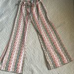 Becca  Solstice Crochet Lace Wide Leg Pants in Cameo Multi, Medium , NWT Photo 0
