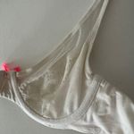 Victoria's Secret Victoria’s Secret White Lace Babydoll Bra Body By Victoria Unlined Demi 32D Photo 3