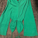 Pretty Little Thing Green Flare Romper Photo 0
