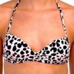 BCBGeneration Animal Print Halter Bikini Top - Size XS Photo 0
