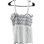 No Boundaries  Boho Smocked Romper Embroidered Geometric Print Juniors XL Summer Photo 4