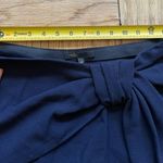 Maje NWT Mini Jupe Drapée Sz38 (~US4) navy blue mini skirt w/ front draping Photo 8