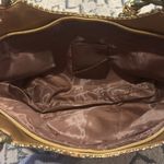 Vintage Bling Sequin Pineapple Sunflower Purse Brown Photo 5