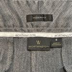 Worthington | Modern Fit Gray Herringbone Dress Pants | Size 6 Photo 7