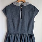 Kate Spade  Kimberly Peter Pan Rhinestone Crystal Collar Denim Dress 12 Photo 8