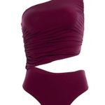 Agua Bendita Trini Leva Asymetric one piece sz S/M Photo 3