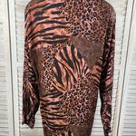 SHORT CIRCUIT Vintage 80's 90's Button Down Shirt Animal Print Photo 2