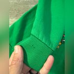 Blair VTG  NOEL Festive Green Christmas Sweater Stocking Red Collar Size XL Photo 4