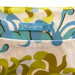 J. McLaughlin Teal and Lime Green Quarter Sleeve Ride Ruched Knee Length Dress S Photo 4