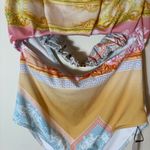 ASOS NWT LUXE Strapless Baroque Scarf Print Cutout Swimsuit Size Large Photo 2