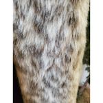 Democracy  Long Vest Faux Fur Rare Color Animal Print Small Size WPocket Photo 2