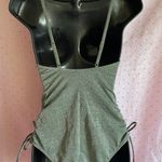 Xhilaration Army Green One-Piece Swimsuit  Photo 3