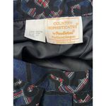 Pendleton Vintage Country sophisticated By  Blue Black Printed MIDI Skirt Size 10 Photo 2
