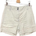 Proenza Schouler White Label High-Waisted Shorts in Bleach Chambray Size 6 Photo 0