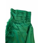 NWT Perrin Emerald Green Feather Miss Circle New York Gown Photo 12