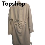 Topshop  Long sleeve Cinched Waist Mini Dress White sz 4 NWT Photo 2