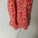 ZARA : Red & White Floral Patterned Dress- L Photo 4