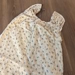 Cotton gauze blueberry flutter sleeve lace trim vintage inspired night gown Photo 6