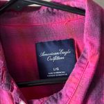 American Eagle  Outfitters pink and purple Plaid Shirt large Photo 2