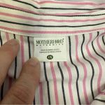 Motherhood Maternity Striped Mock Wrap Top with Belt, Size 1X Photo 2