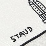 Staud I Love NY Tommy Beaded Shoulder Bag Purse Handbag White Photo 2